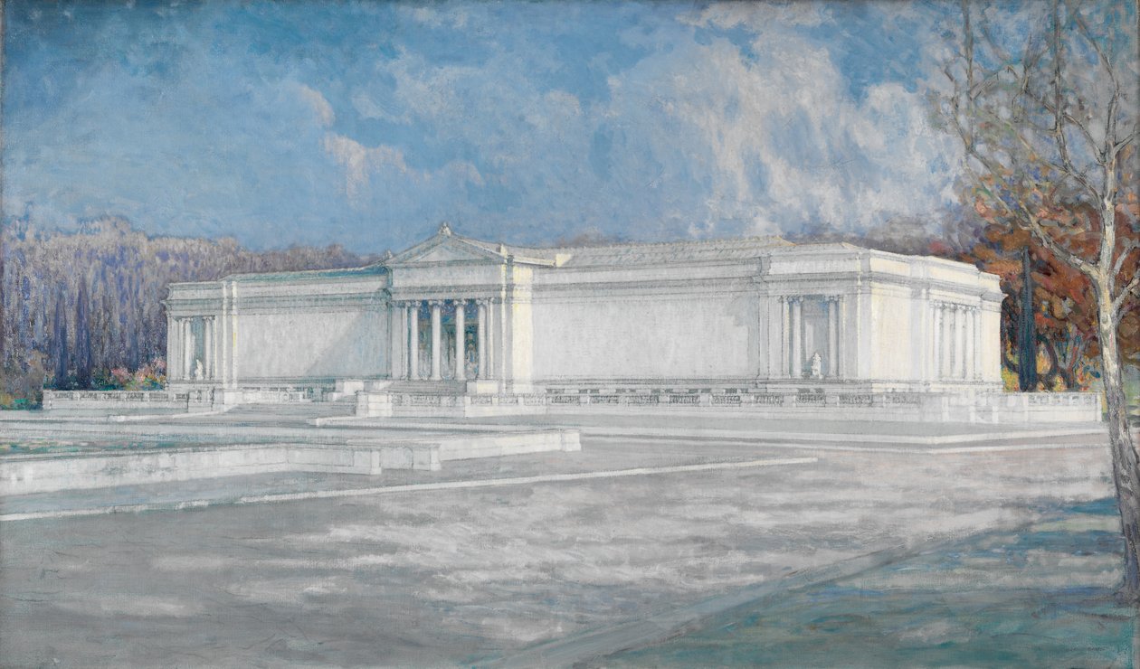 Studium dla południowej fasady Muzeum Sztuki w Cleveland autorstwa Unknown artist