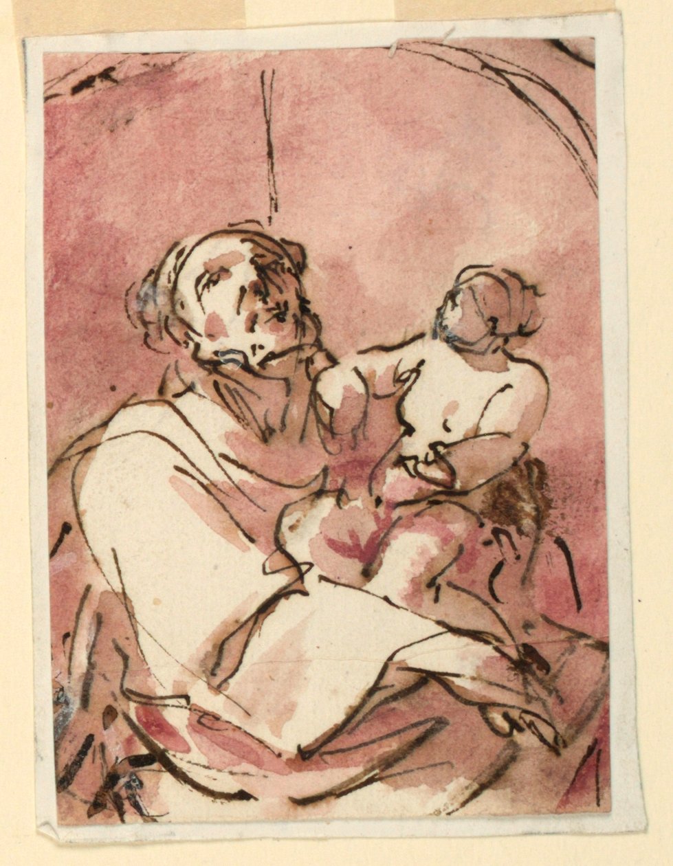 Studium św. Józefa niosącego Dzieciątko Jezus autorstwa Unknown artist