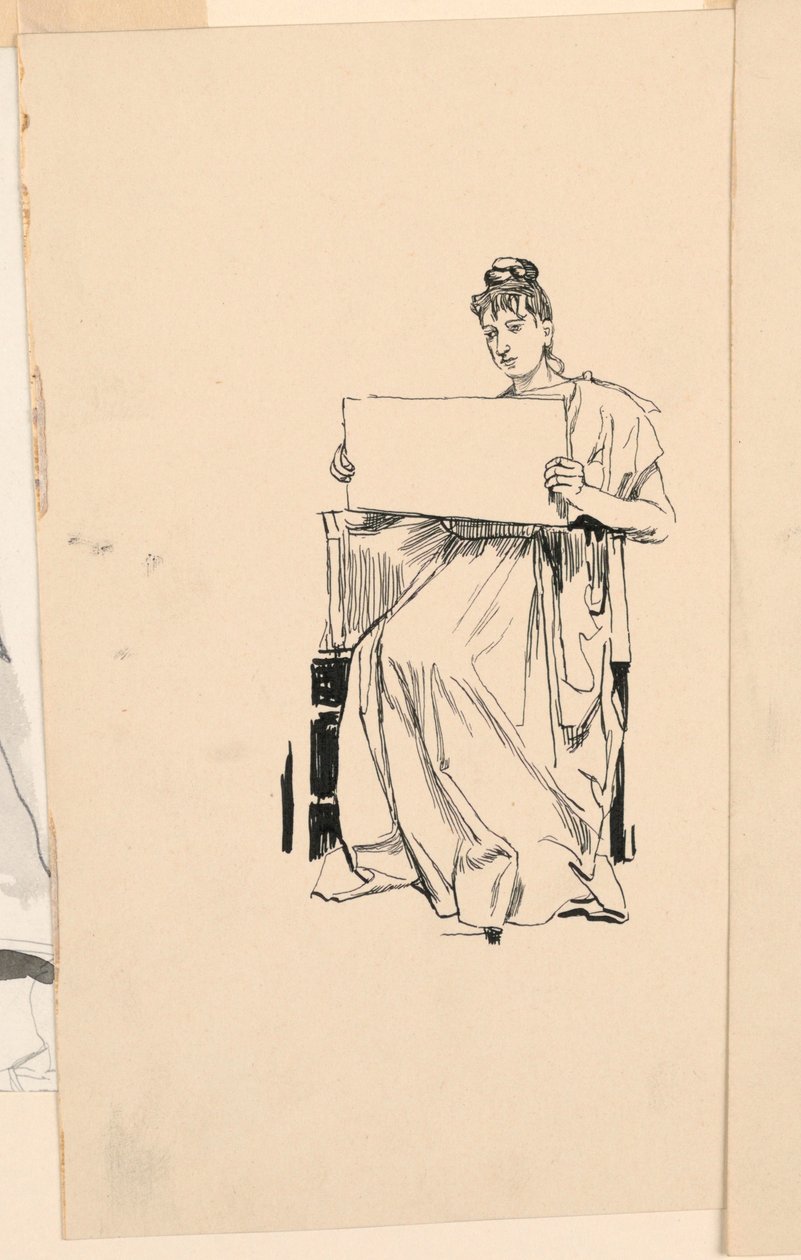 Studium młodej kobiety autorstwa Unknown artist