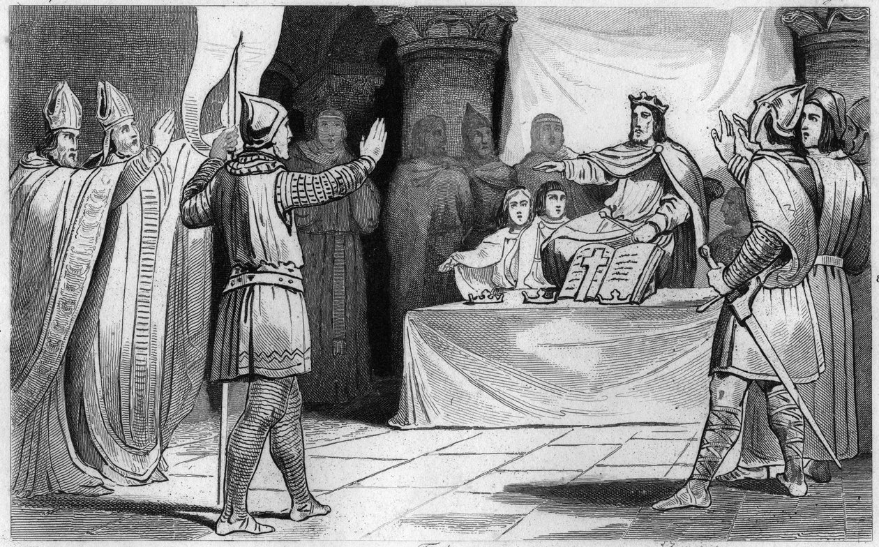 Sukcesja Ludwika I Pobożnego lub Debonnaire, 816: cesarza Zachodu autorstwa Unknown artist
