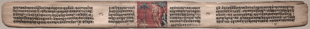 Sudhana i antylopa: Folio 73 (proste), z Gandawjuha-sutry (Pismo Najwyższego Szyku) autorstwa Unknown artist