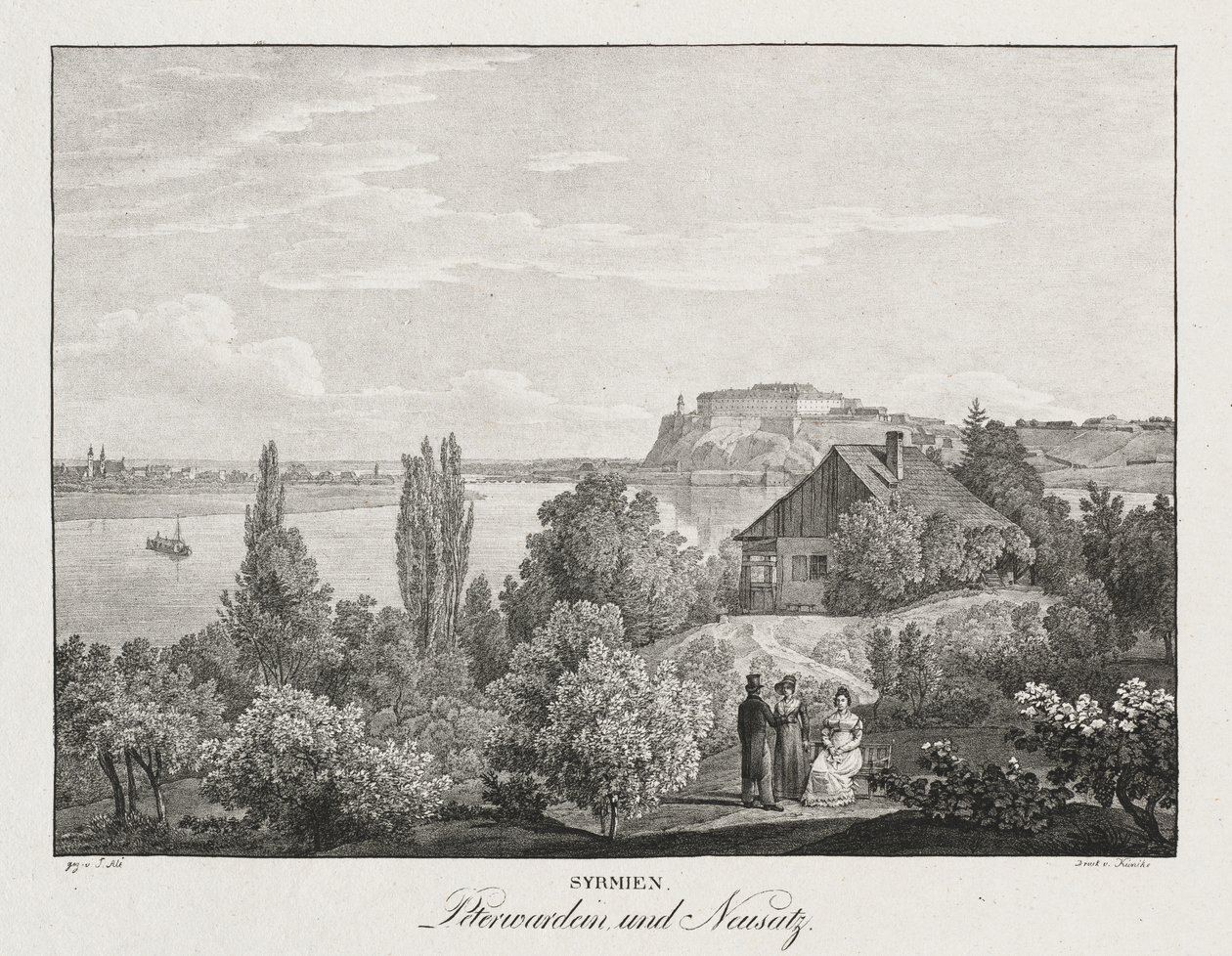 Syrmia, Peterwardein i Neusatz autorstwa Unknown artist