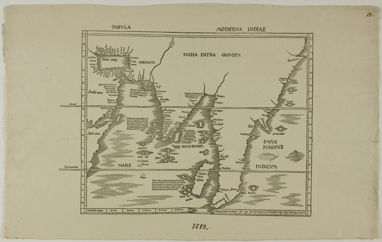 Tabula Moderna Indiae autorstwa Unknown artist