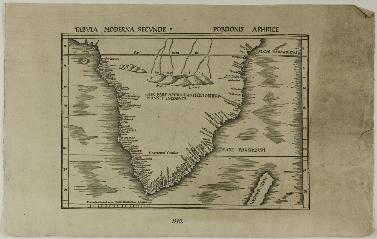 Tabula Moderna Secunde Porcionis Aphrice autorstwa Unknown artist