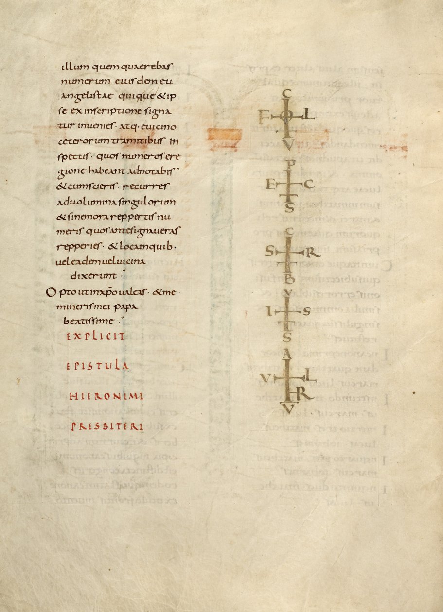 Strona tekstowa z monogramem autorstwa Unknown artist