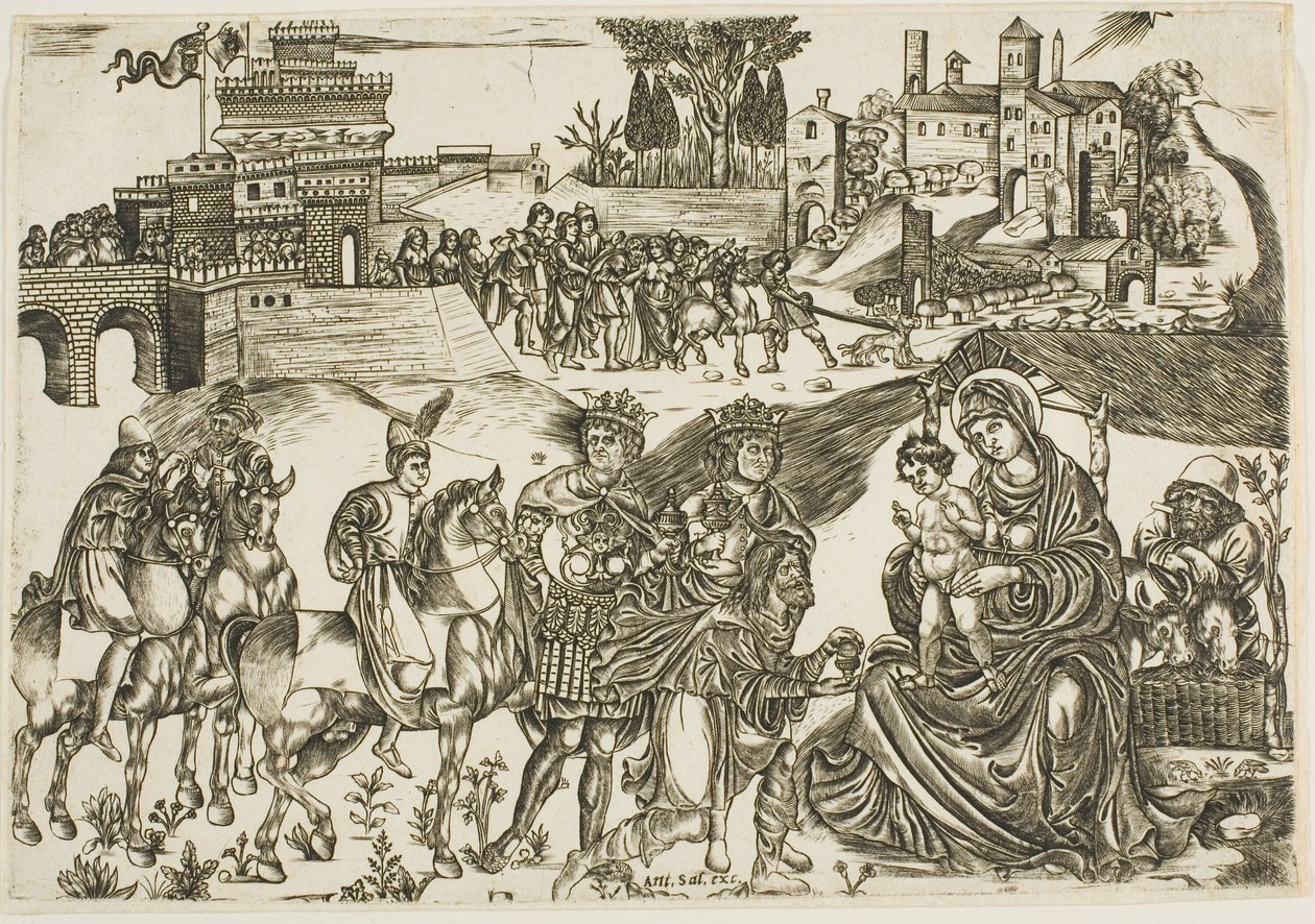 Pokłon Trzech Króli autorstwa Unknown artist