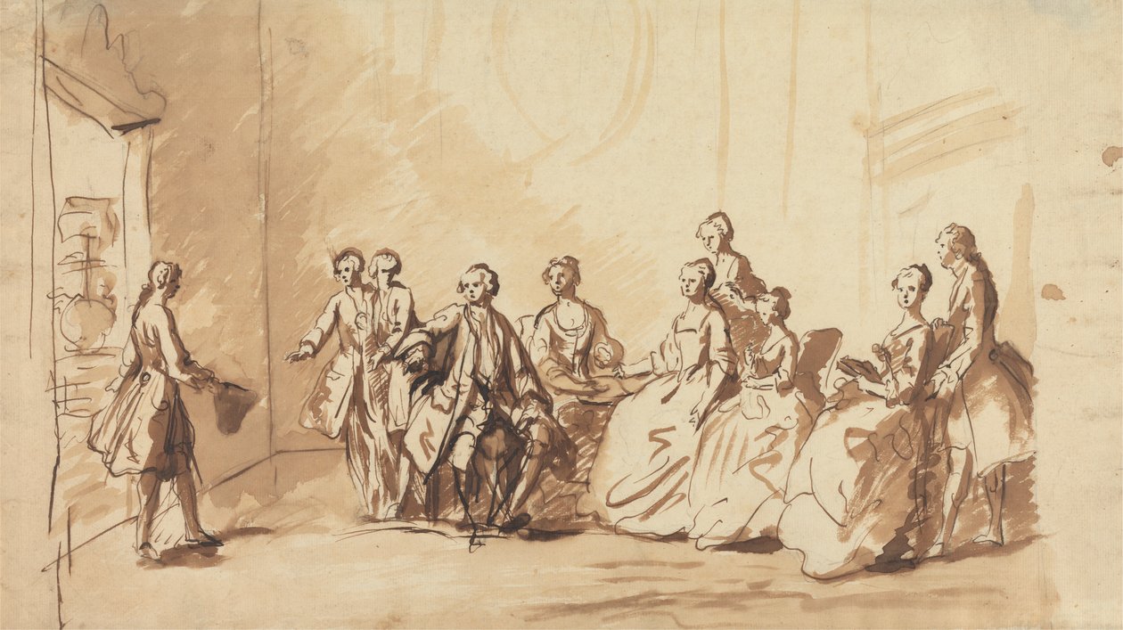 A chegada do príncipe Frederick de Hanover em 1728?polonês autorstwa Unknown artist
