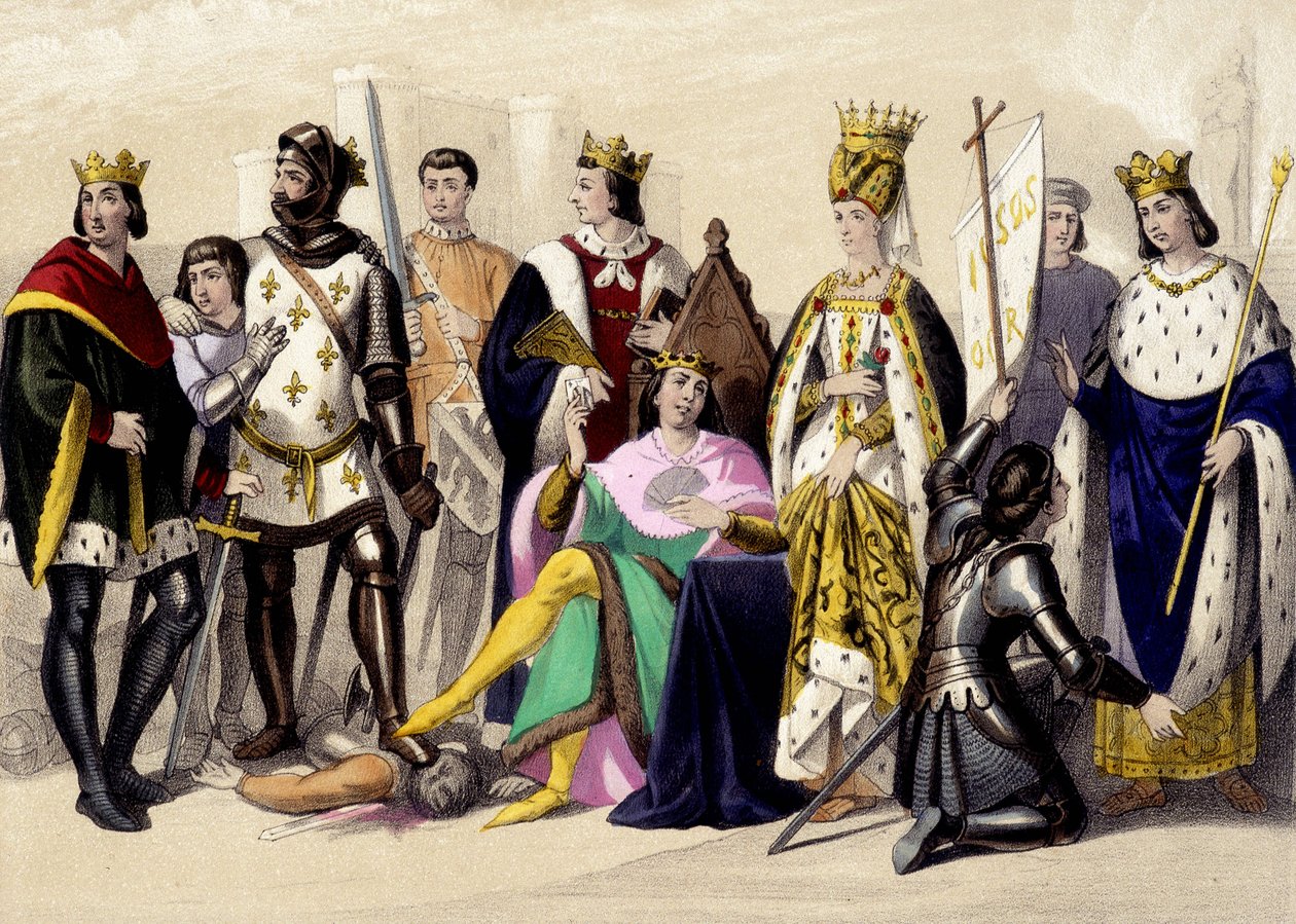 Kapetyjczycy z Valois od 1328 do 1422 r. Filip VI, Jan II, Karol VI, Izabela (Isabella, Elżbieta) Bawarska, Joanna d
