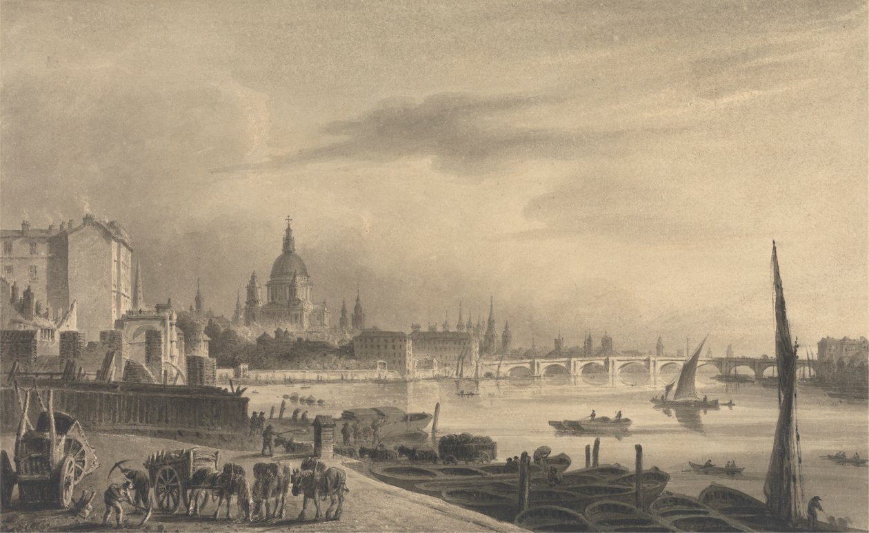 City of London z Somerset House autorstwa Unknown artist