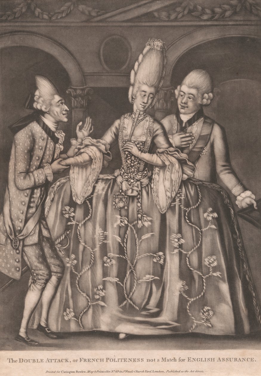 Podwójny atak, czyli francuska uprzejmość nie pasuje do angielskiej pewności siebie autorstwa Unknown artist