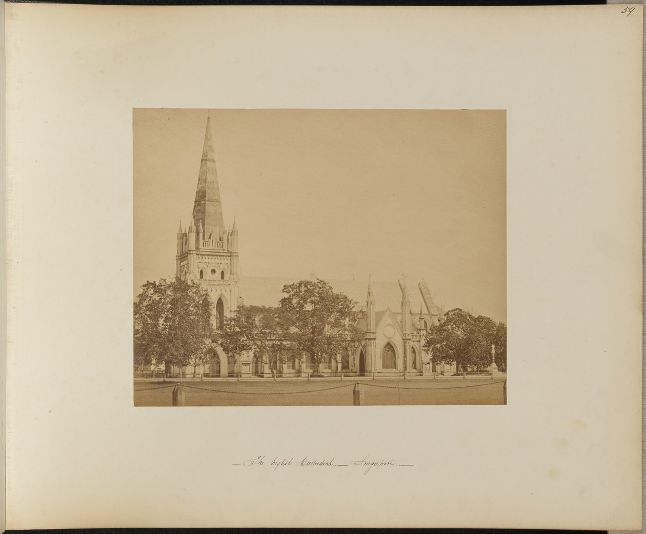 Angielska katedra. Singapur autorstwa Unknown artist