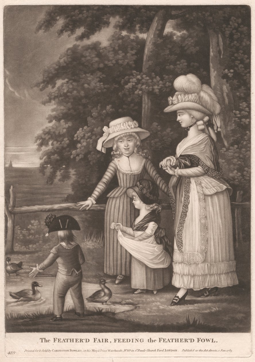 Feathered Fair, karmienie pierzastego ptactwa autorstwa Unknown artist