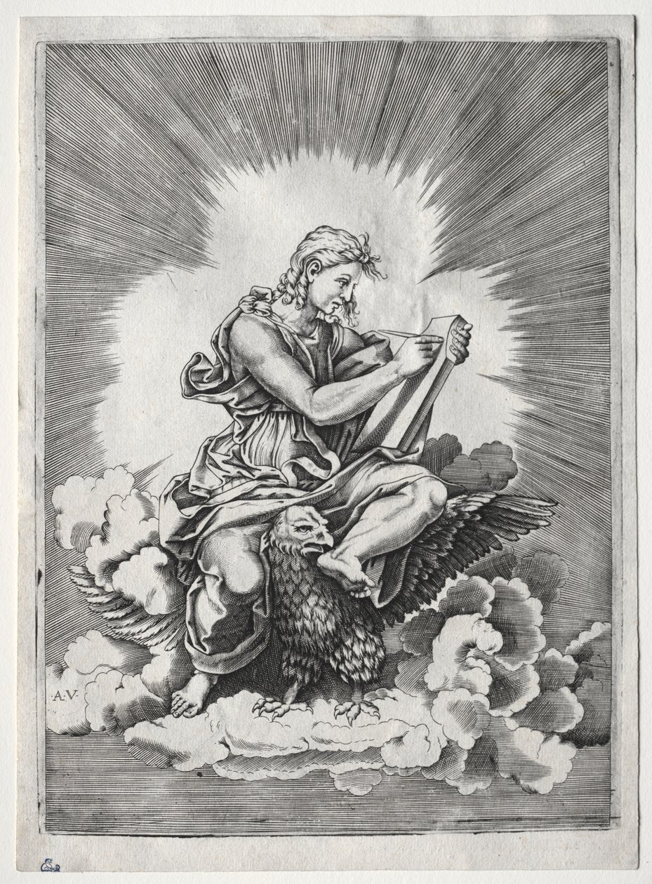 Czterej ewangeliści: św. Jan autorstwa Unknown artist
