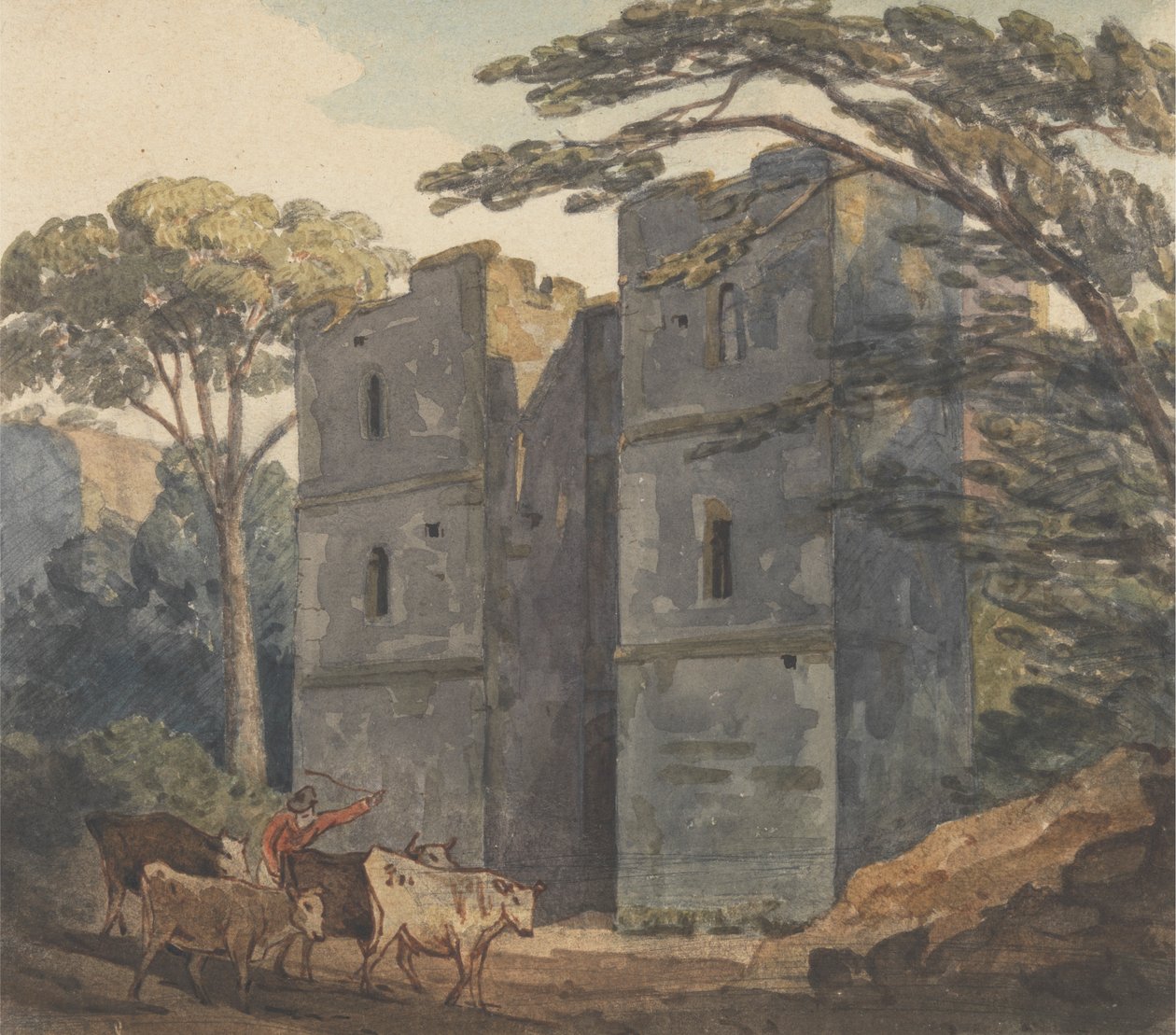 Twierdza, zamek Arundel autorstwa Unknown artist