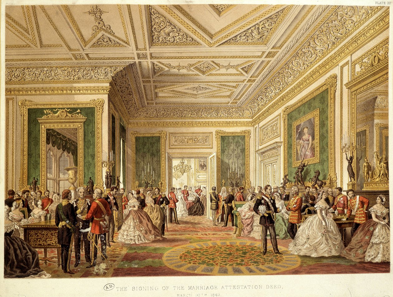 Małżeństwo księcia Walii Edwarda VII autorstwa Unknown artist