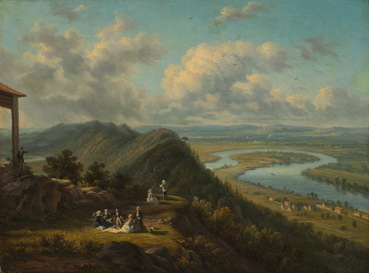 Starorzecze widziane z góry Holyoke autorstwa Unknown artist