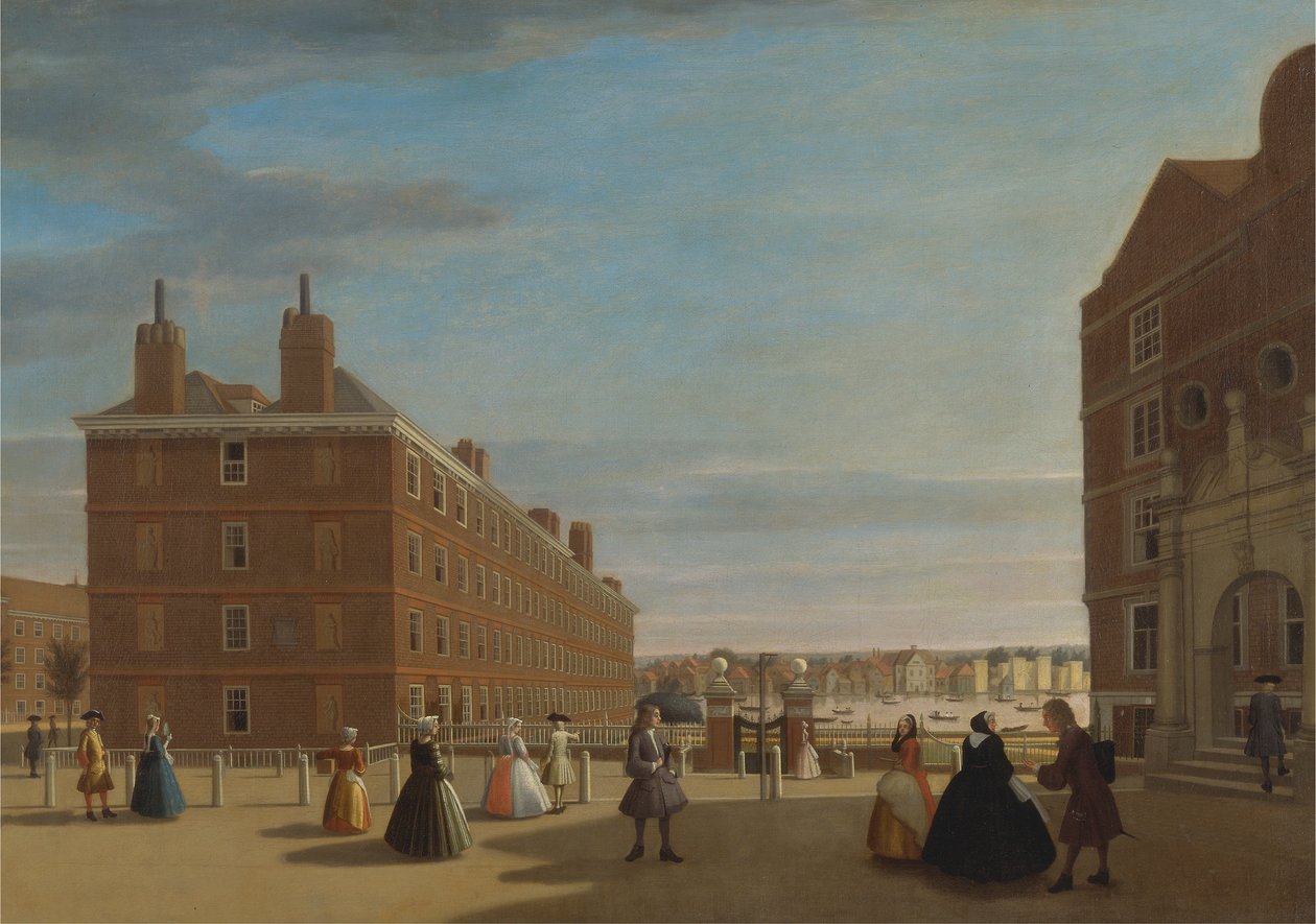 Papierowe budynki, Inner Temple, Londyn autorstwa Unknown artist