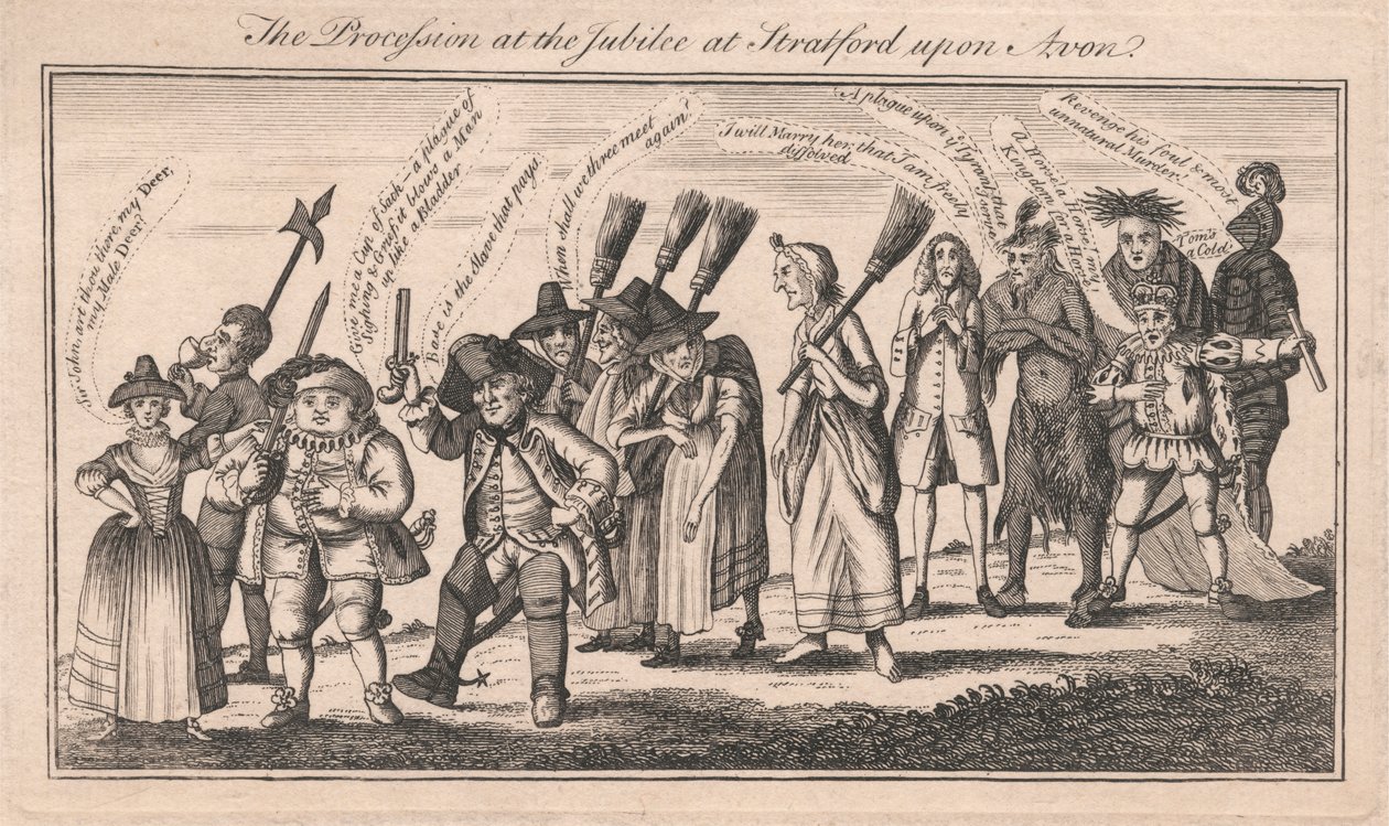 Procesja podczas Jubileuszu w Stratford upon Avon autorstwa Unknown artist