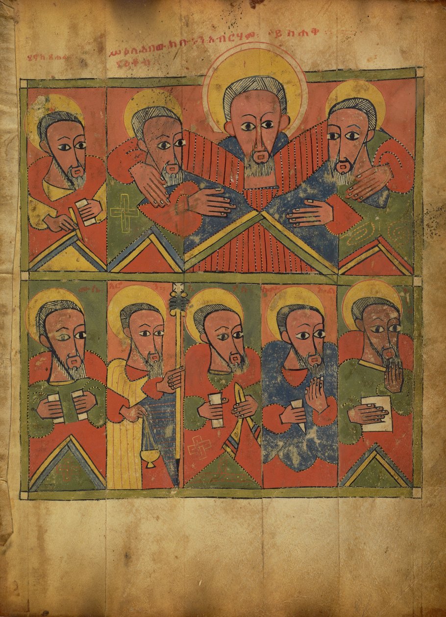 Prorocy z Abrahamem obejmującym Izaaka i Jakuba autorstwa Unknown artist