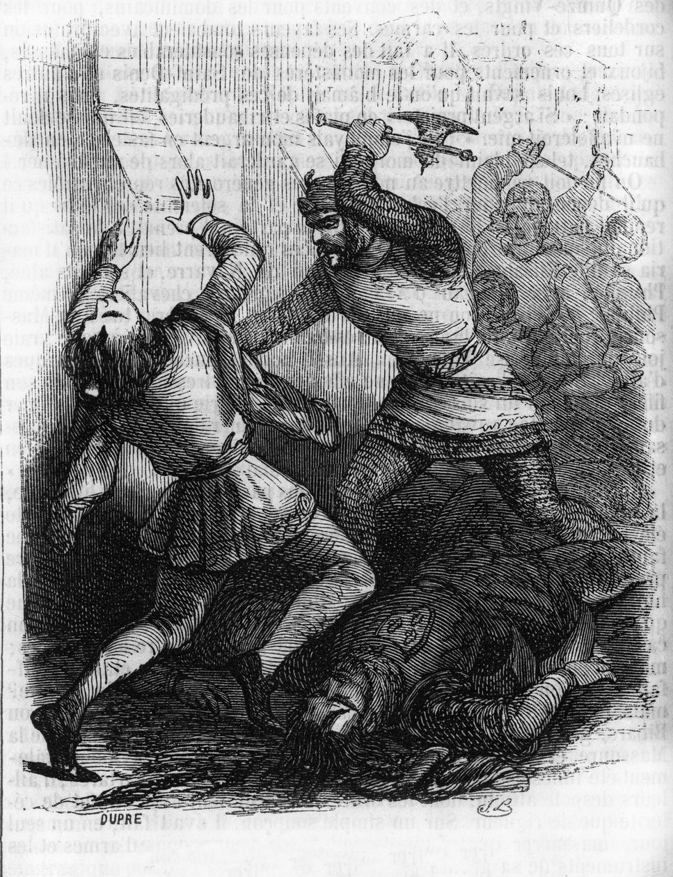 „Sycylijskie Nieszpory” (Vespri Siciliani) ludowa rewolta Sycylii przeciwko feudalnej dominacji króla Francji Karola Anjou, która miała miejsce w Palermo i Corleone, 31 marca autorstwa Unknown artist