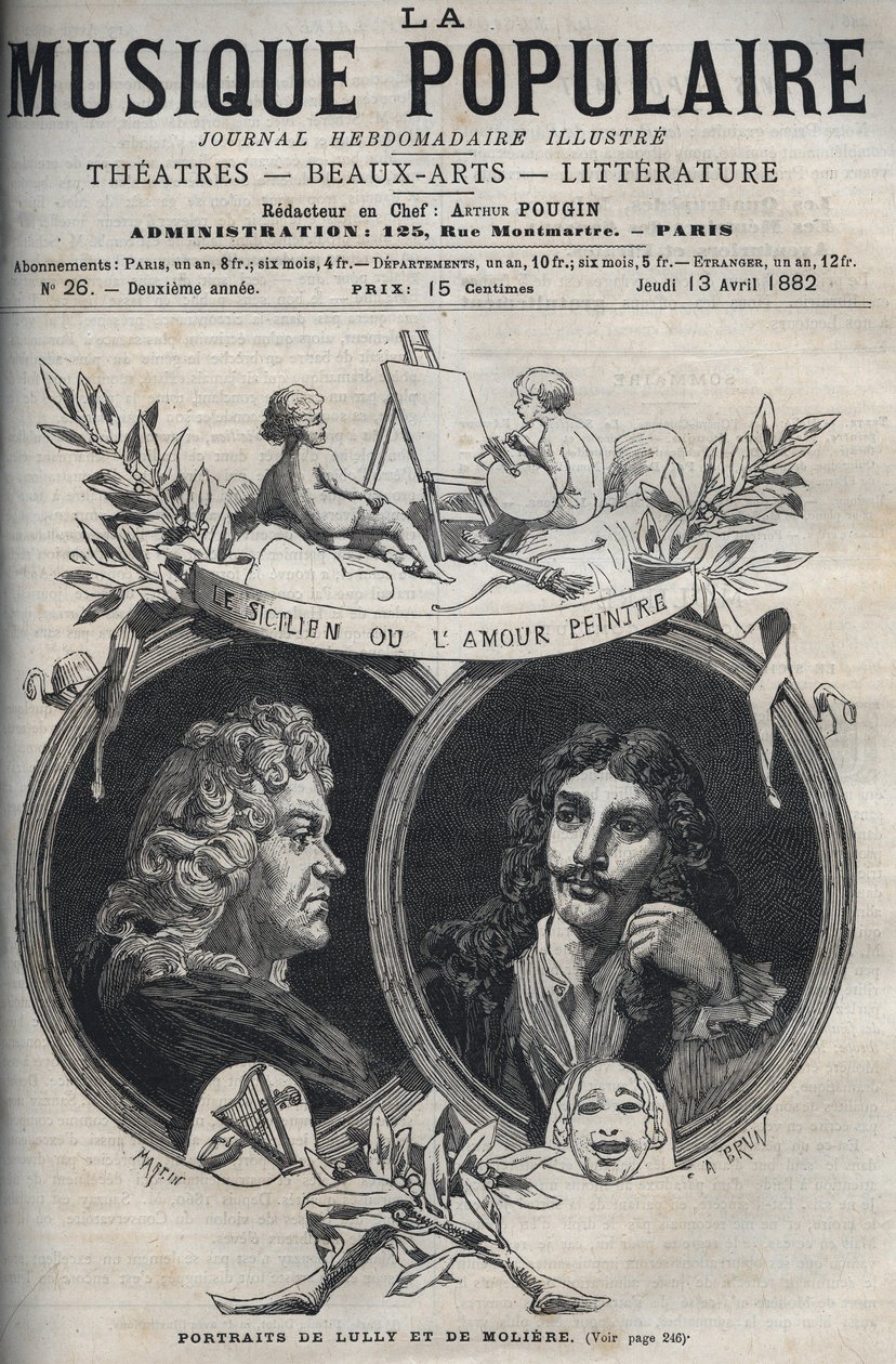 Malarz sycylijski lub miłosny - Portret Jeana Baptiste Lully