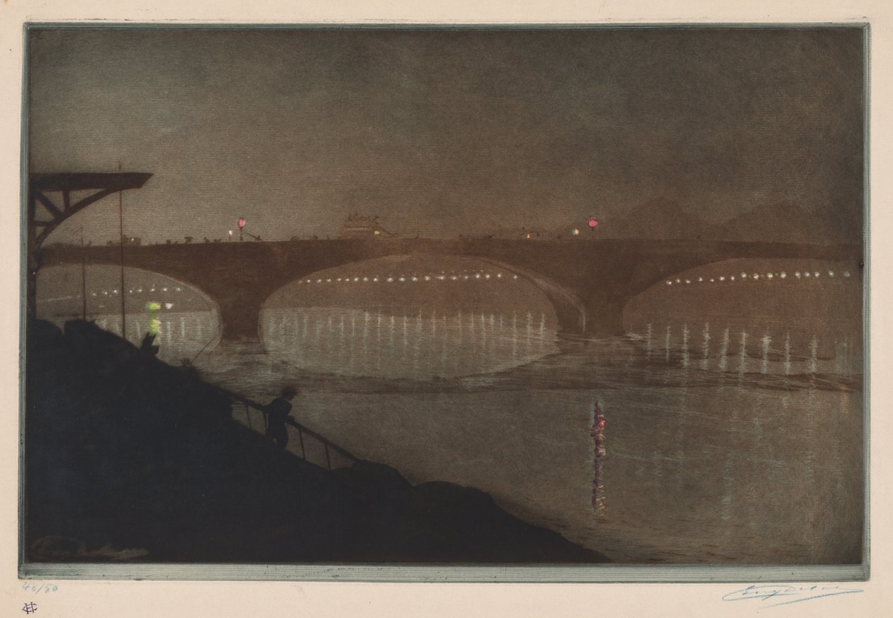Most Solferino: efekt nocny autorstwa Unknown artist