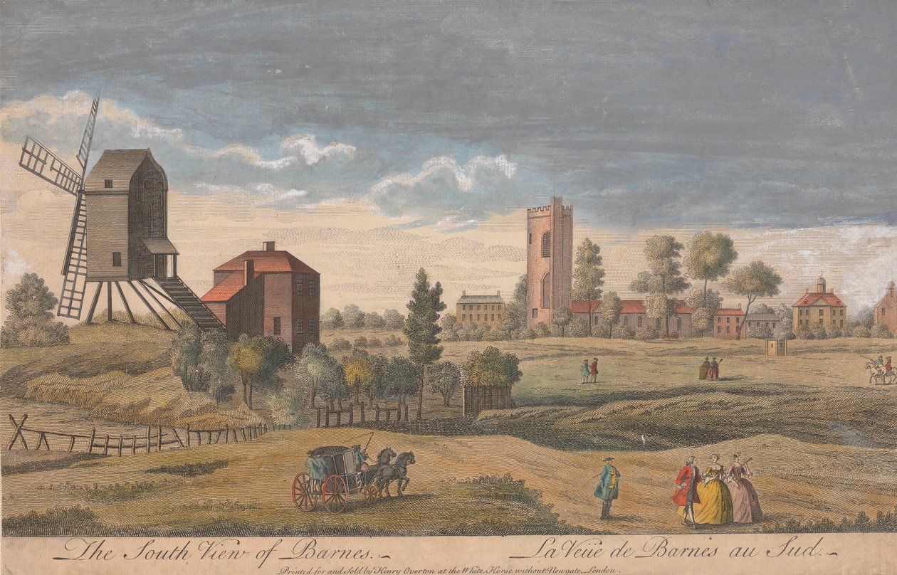 Południowy widok Barnes autorstwa Unknown artist