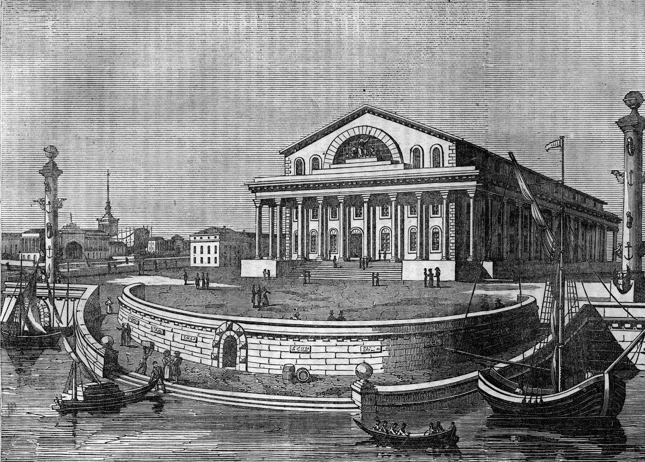 Giełda w Petersburgu (St. Petersburg) w Rosji w 1836 r. autorstwa Unknown artist