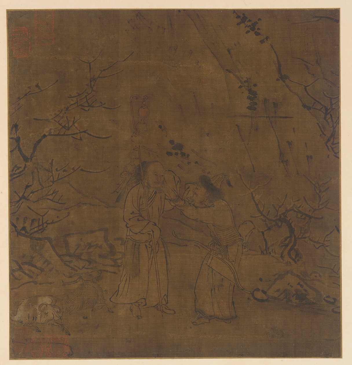 Łzawe rozstanie Su Wu i Li Ling autorstwa Unknown artist