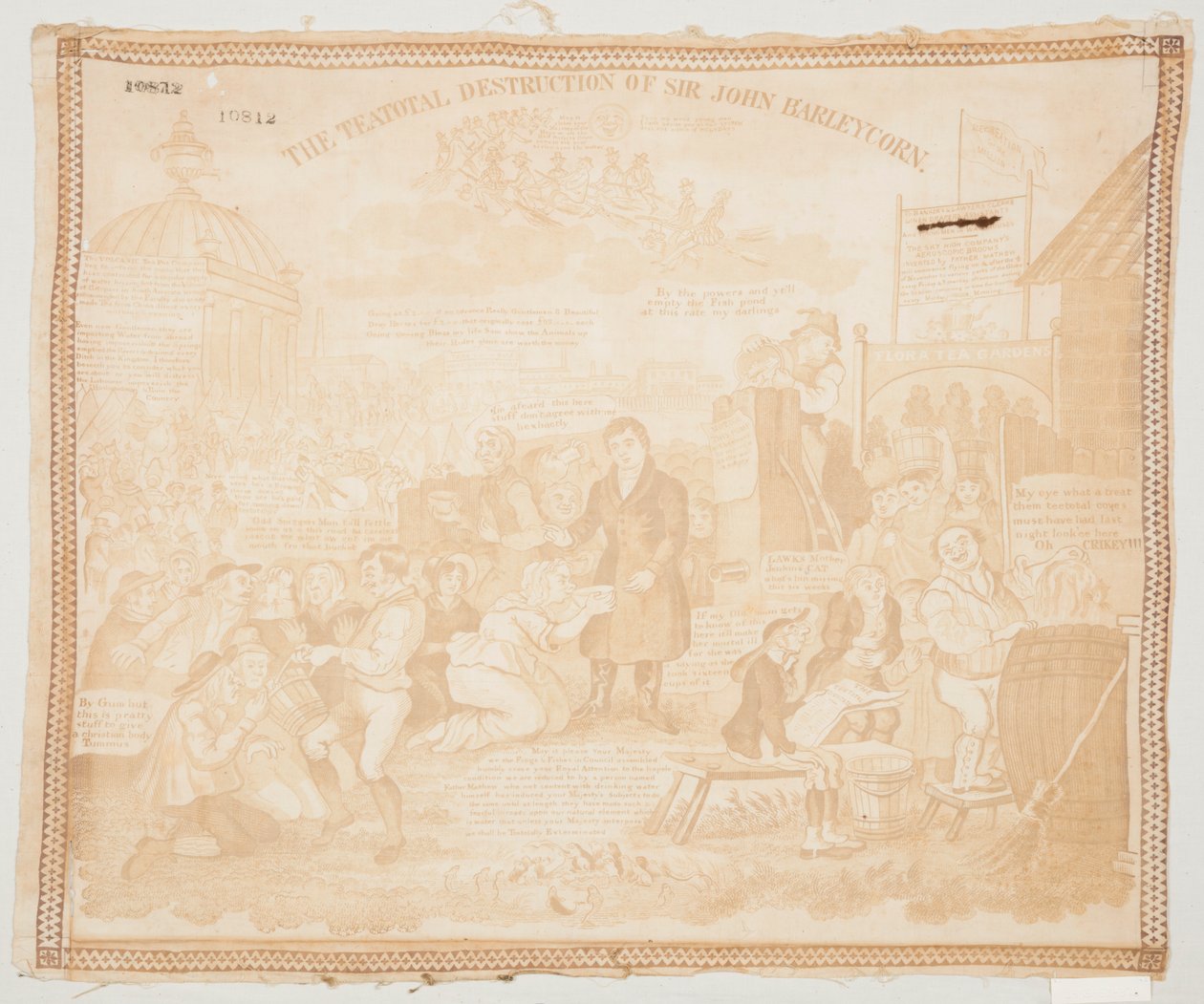 Zniszczenie herbaty sir Johna Barleycorna autorstwa Unknown artist
