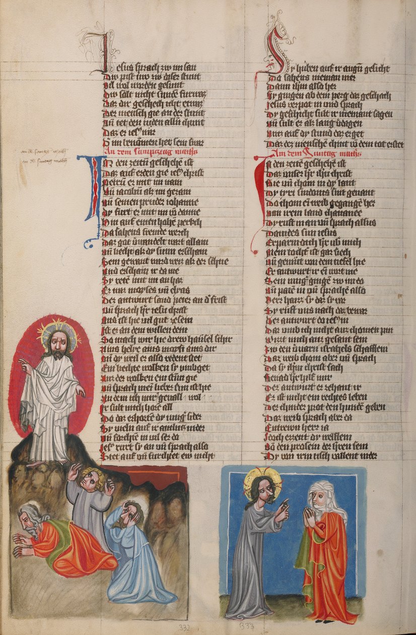 Przemienienie; Jezus przed Syrofenicjanką autorstwa Unknown artist