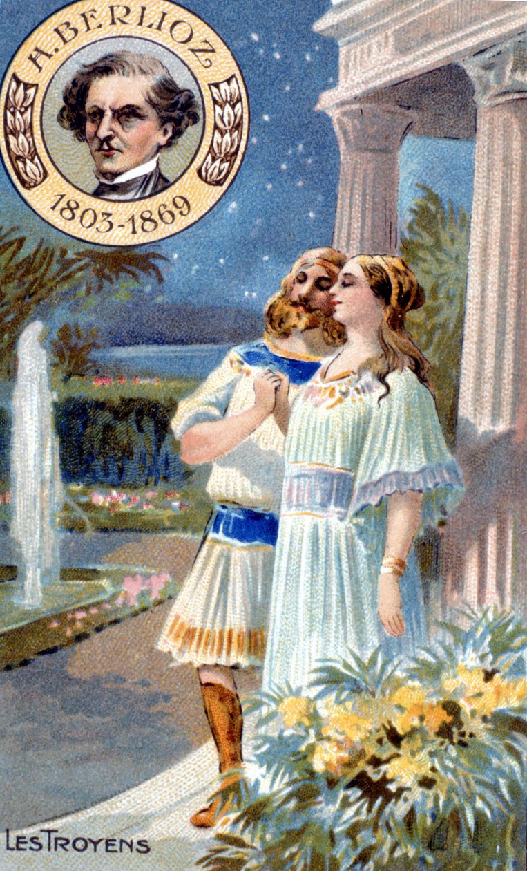 Trojanie Hectora Berlioza. XIX-wieczna chromolitografia. autorstwa Unknown artist