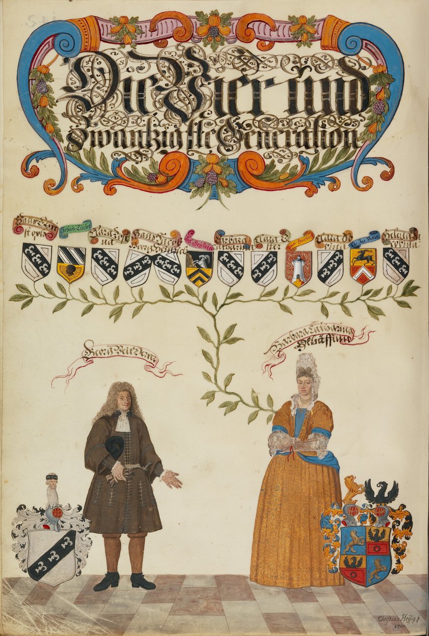 Dwudzieste czwarte pokolenie, Georg Veit Derrer autorstwa Unknown artist