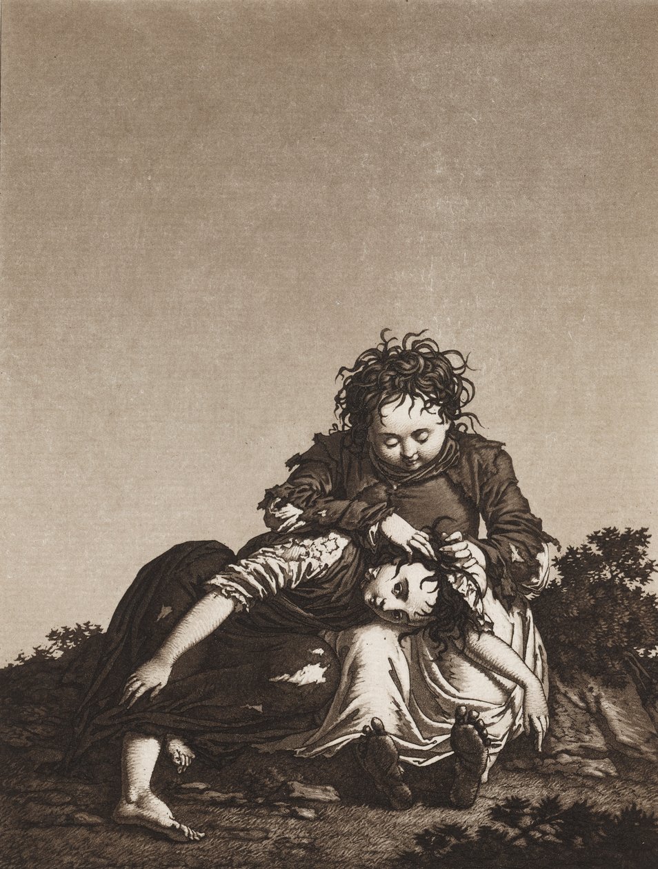 Młodzi żebracy autorstwa Unknown artist