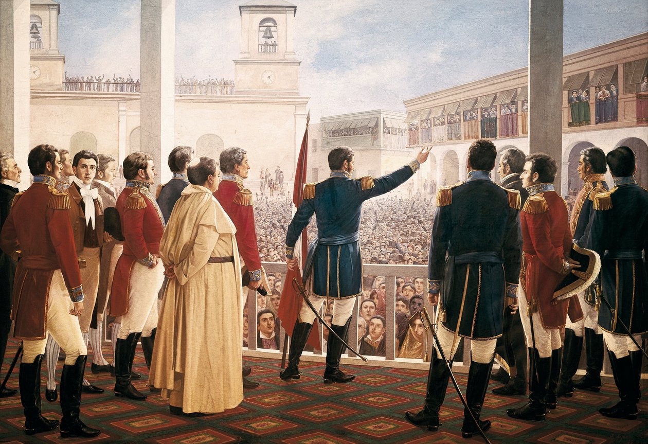 Deklaracja Niepodległości Peru autorstwa Unknown artist
