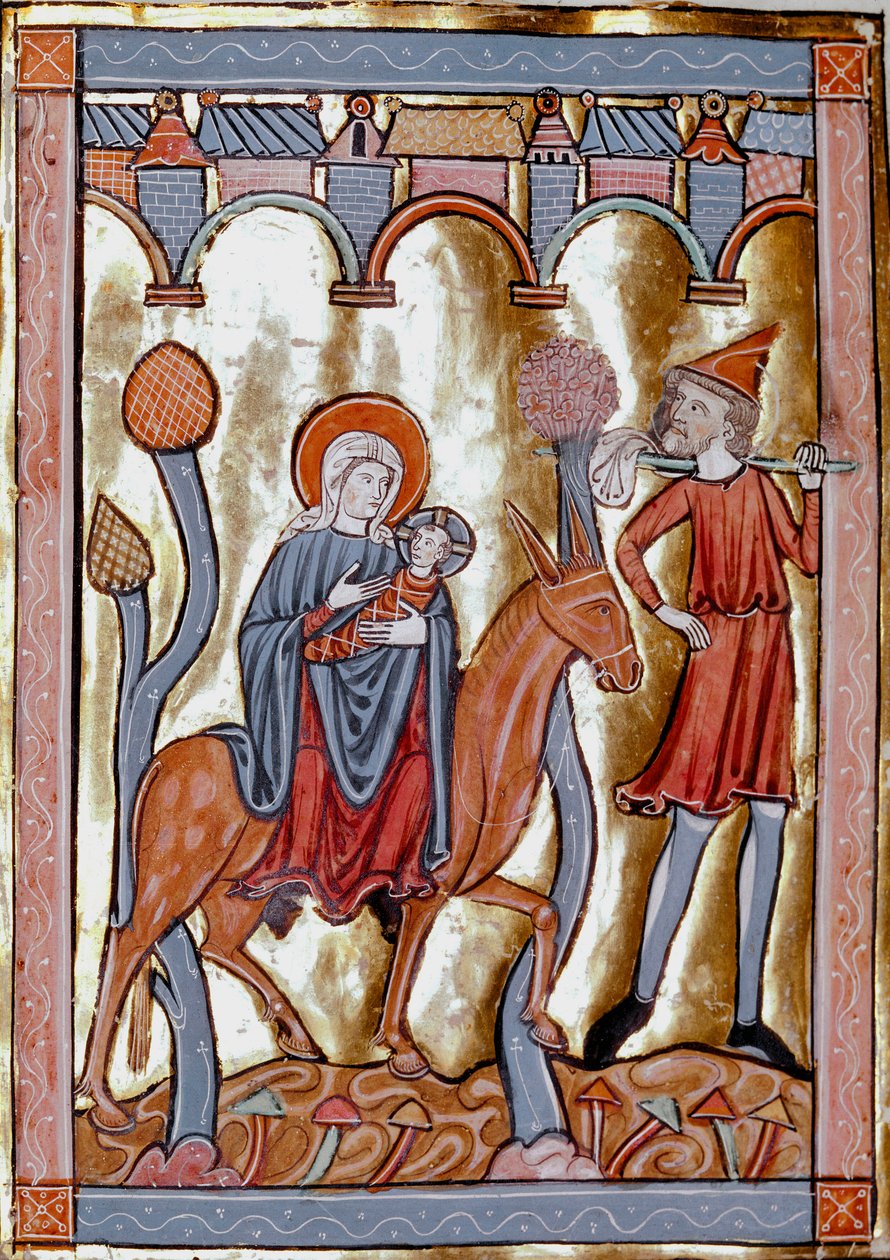 Lot do Egiptu Miniatura zaczerpnięta z „”Liber Psalmorum um Cum Calendario”” lub „”Psaltier à l
