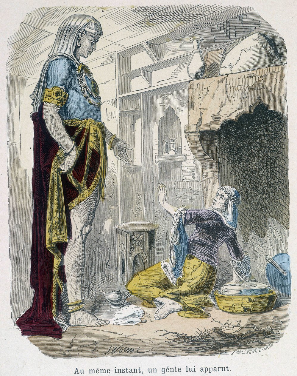 Geniusz z lampy - w „Tysiąc i jednej nocy” Bondeta, wyd. Guerin autorstwa Unknown artist