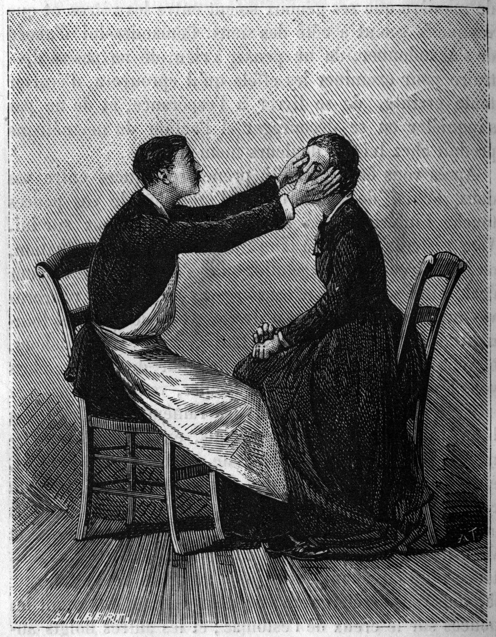 Zjawisko hipnozy: sposób na określenie snu hipnotycznego. autorstwa Unknown artist