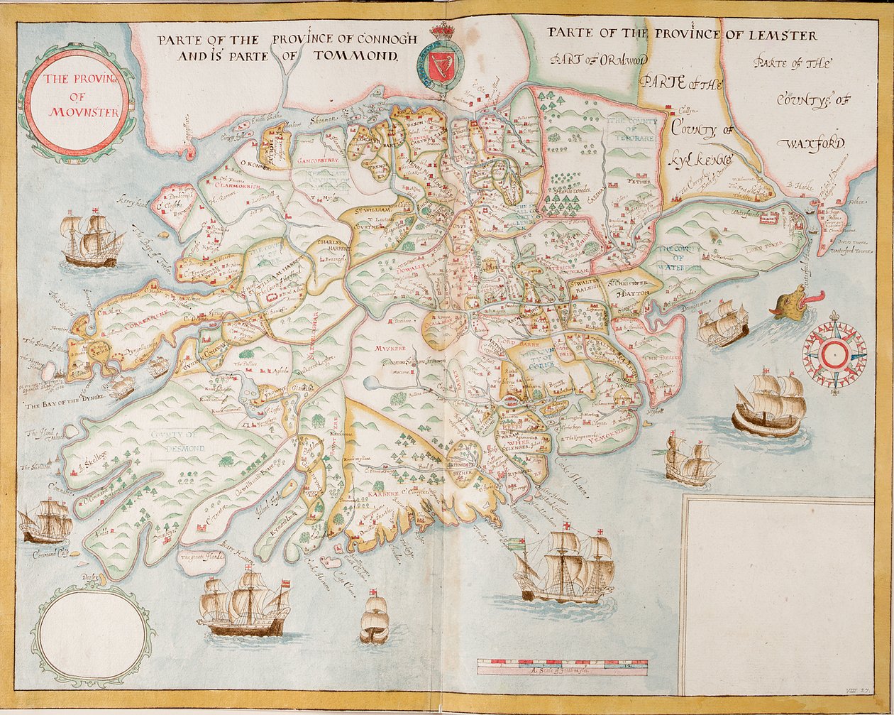 Prowincja Munster, Irlandia, ok. 1595 r. (rękopis) autorstwa Unknown artist