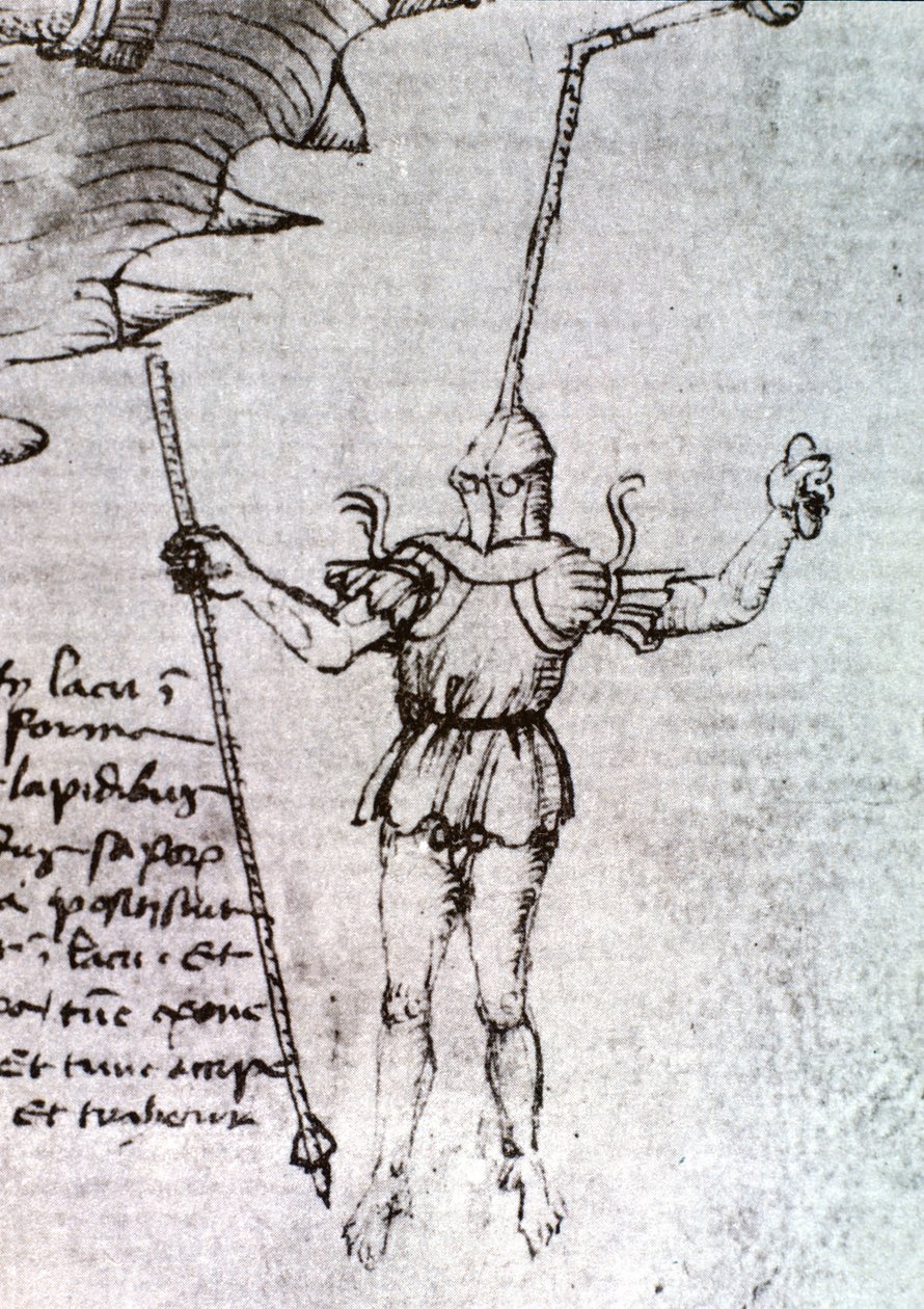Łupieżca wymyślony przez Mariano di Lacopo, powiedział Il Taccola w XV wieku. autorstwa Unknown artist