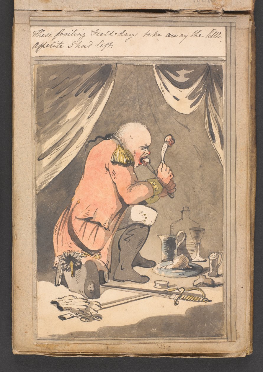 „Te upalne dni polowe odbierają mi mój apetyt” autorstwa Unknown artist