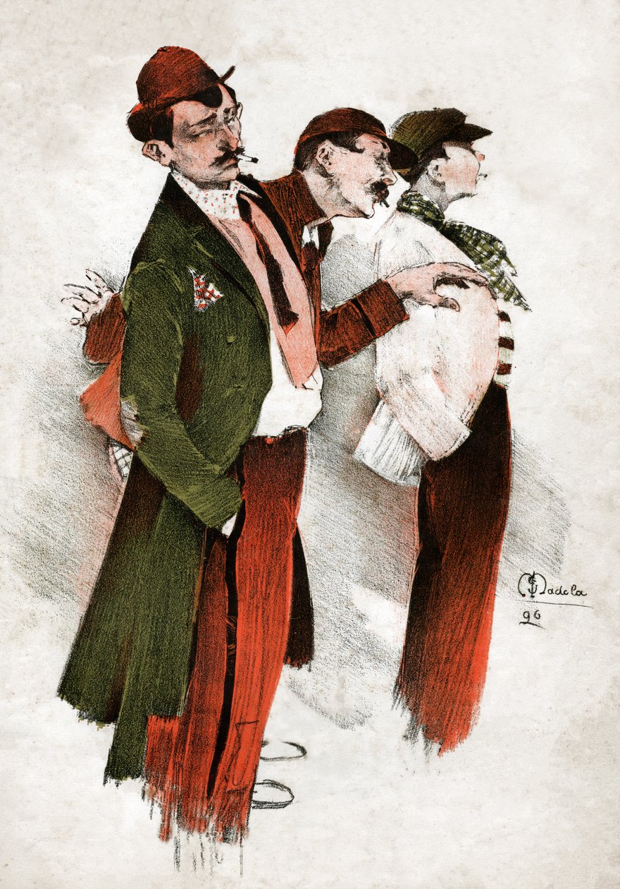 Złodzieje w Paryżu. (Grawerowanie 1896) autorstwa Unknown artist