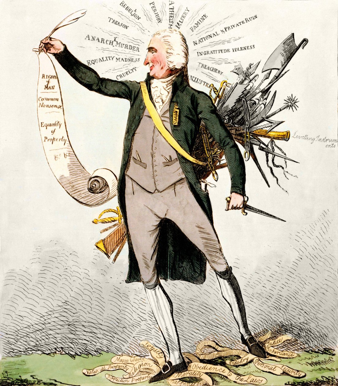 Thomas Paine (1737-1809), brytyjski pisarz i polityk posiadający „Prawa Człowieka”. autorstwa Unknown artist