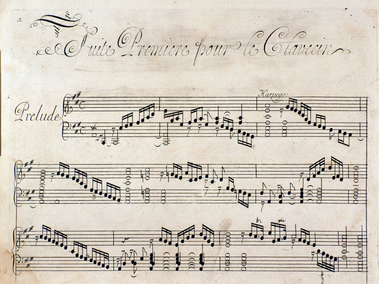Strona tytułowa partytury Suity utworów instrumentalnych G F Haendla autorstwa Unknown artist