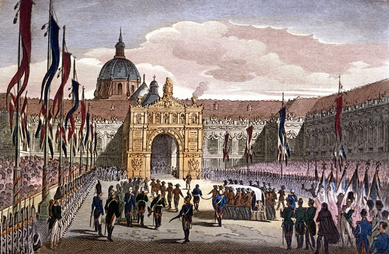 Przekazanie prochów Napoleona I Inwalidom w Paryżu autorstwa Unknown artist