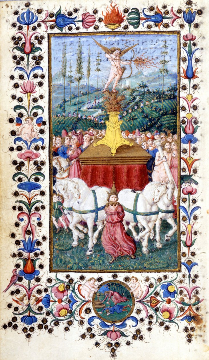 Triunfus Amoris (triumf miłości) Francesco Petrarca (Petrarca). autorstwa Unknown artist