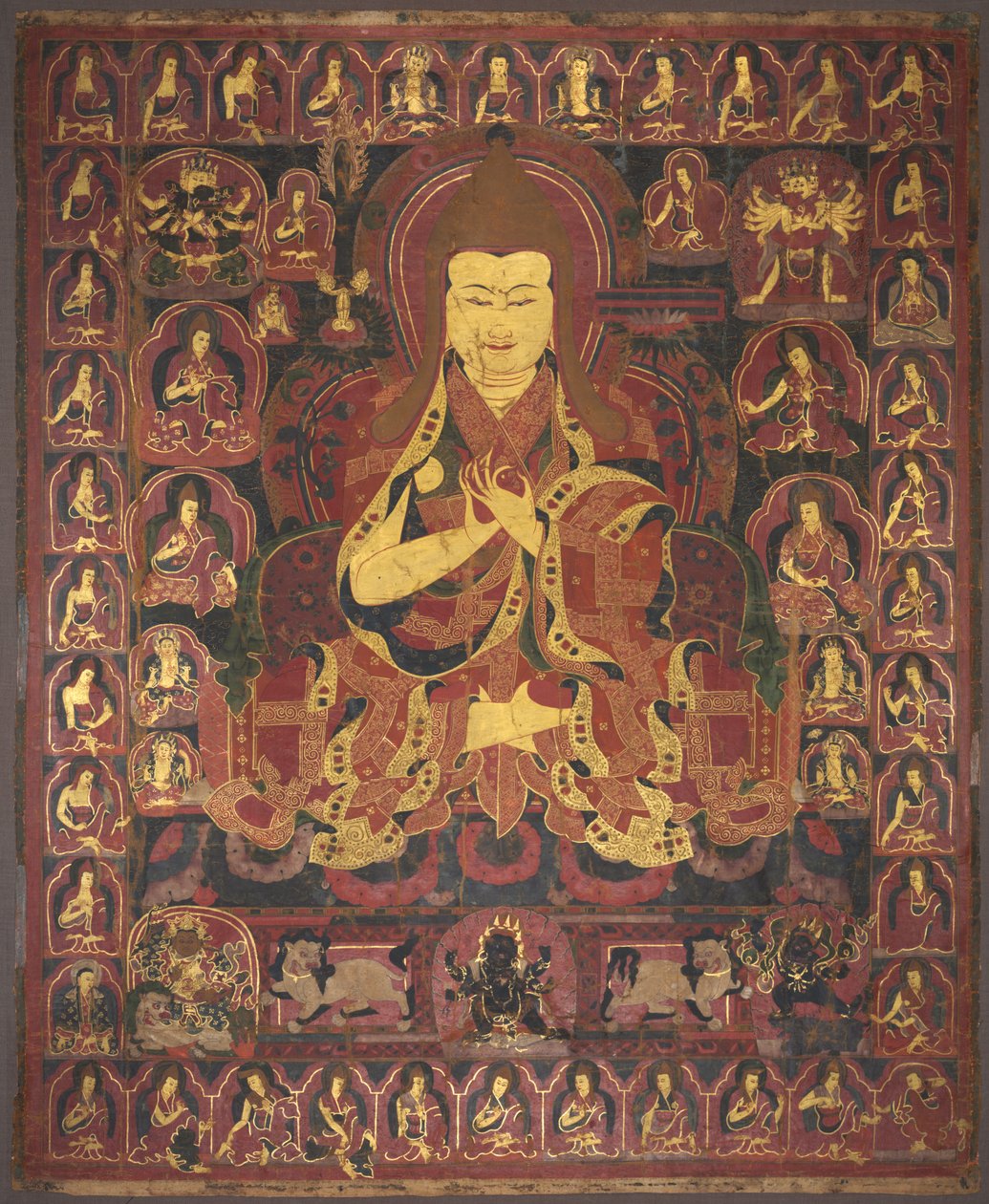 Tsong Khapa, założyciel zakonu Geluk autorstwa Unknown artist