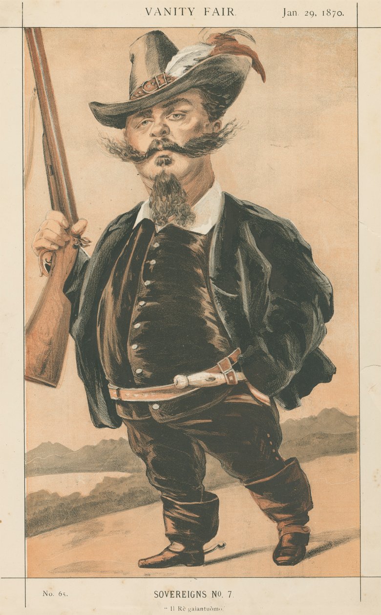 Targowisko próżności: rodzina królewska; „Il Re Galantoumo”, Victor Emanuel, 29 stycznia 1870 autorstwa Unknown artist