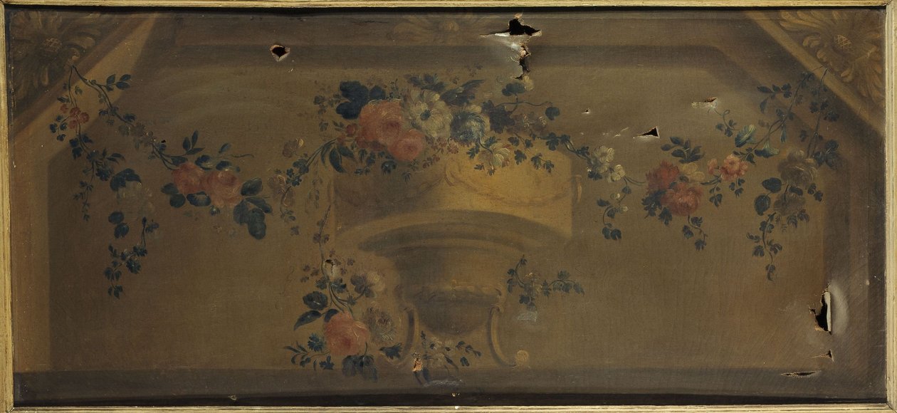 Wazon z kwiatami w niszy. Między 1769 a 1789 (olej na płótnie) autorstwa Unknown artist