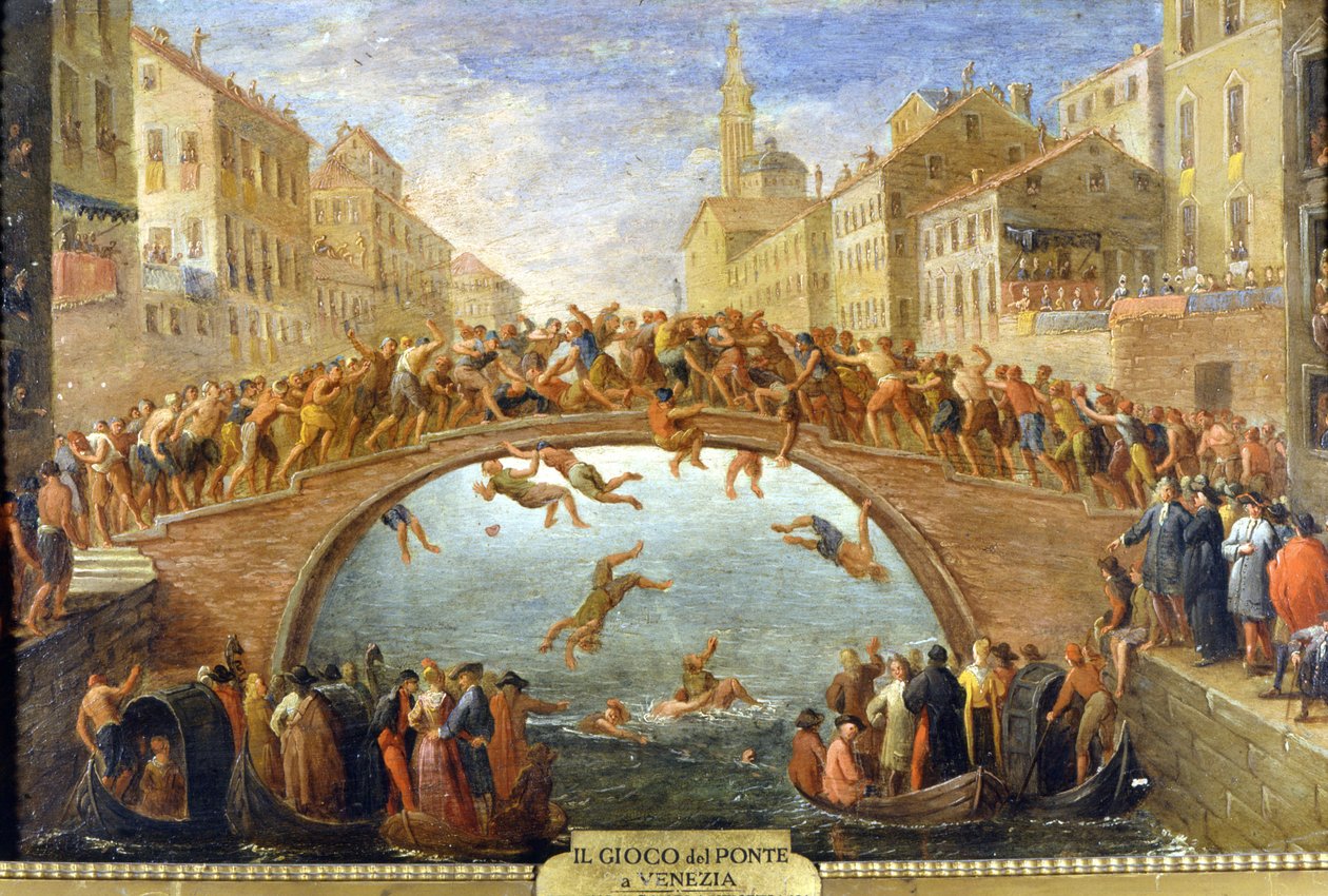 Wenecja, gra w brydża. Anonimowe malowanie. 18 wiek. Prywatne Dz. autorstwa Unknown artist